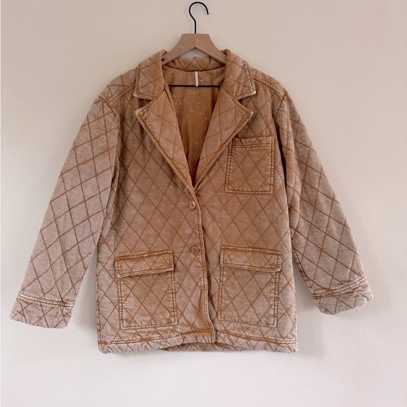 Anthropologie  Young Fabulous Broke  Walter Quilted jacket Size M - Picture 2 of 10